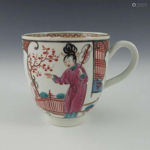 A Worcester polychrome coffee cup, circa