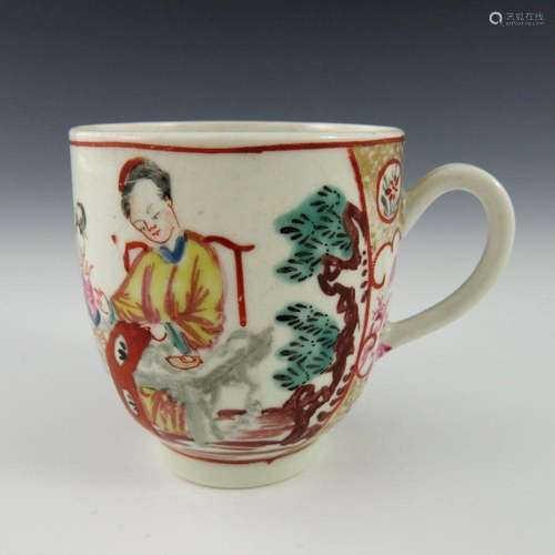 A Worcester polychrome coffee cup, circa