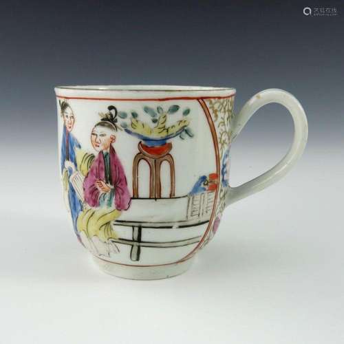 A Worcester polychrome coffee cup, circa