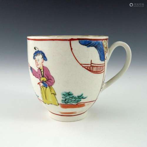 A Worcester polychrome coffee cup, circa