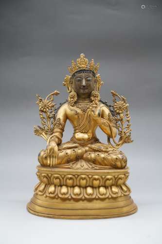 A Gilt Bronze Buddha Figure