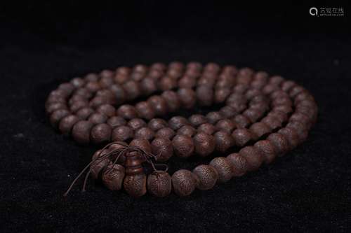 An Agarwood Praying Bead Necklace