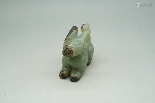 A Jade Dragon Beast Figure Ornament