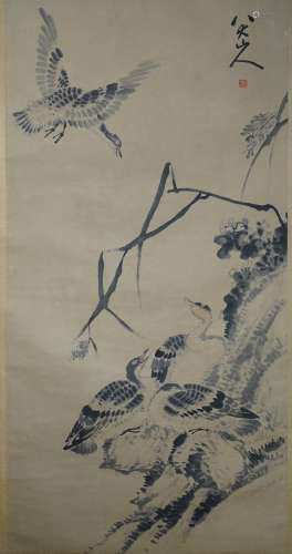 A Chinsese Bird Painting, Bada Shanren Mark
