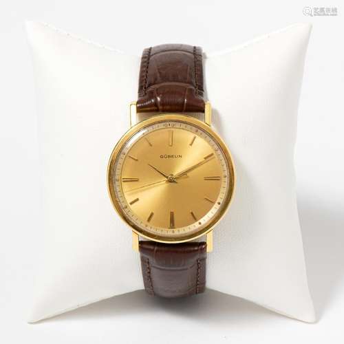 AN 18 CARAT GOLD GUBELIN WRISTWATCH