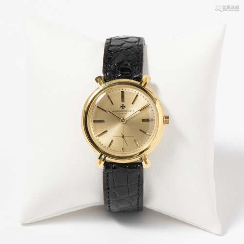 AN 18 CARAT GOLD VACHERON CONSTANTIN WRISTWATCH