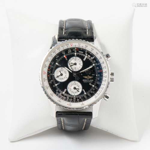 AN 18 CARAT WHITE GOLD BREITLING NAVITIMER LIMITED TO 25 PIE...