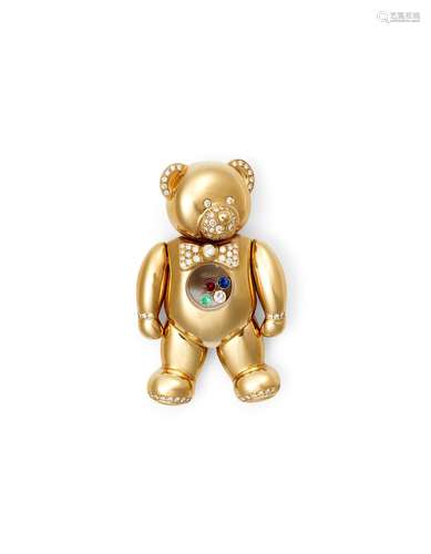 CHOPARD HAPPY DIAMONDS TEDDY BEAR PENDANT