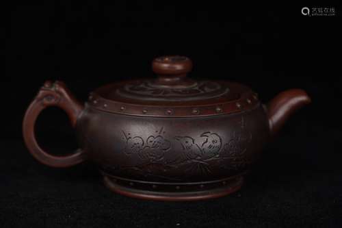 A Purple Clay Tea Pot