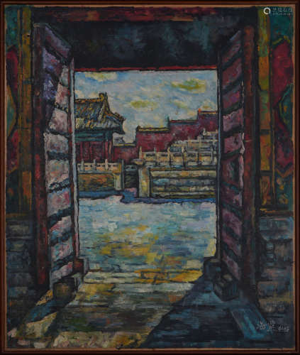 A Chinese Landsacpe Painting Mark Liu Haisu