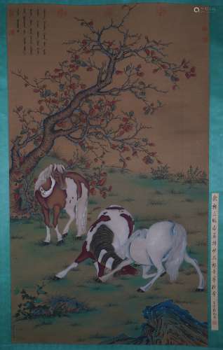 A Chinese Horse Painting Mark Lang Shining