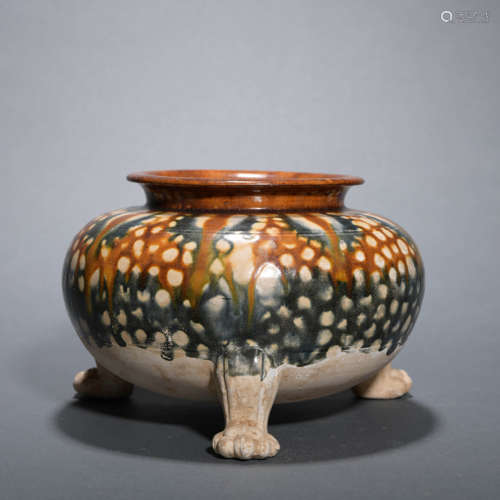 Sancai Glaze Tripod Censer