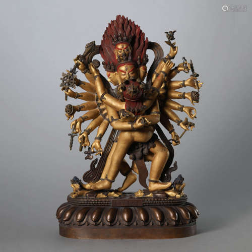 Gilt Bronze Figure of Hevajra