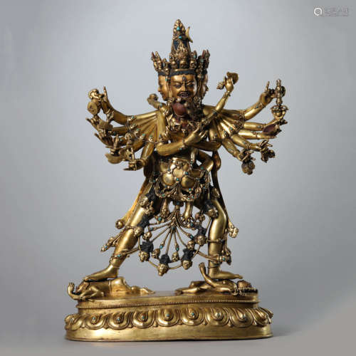 Gilt Bronze Figure of Hevajra