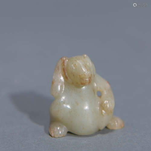 Carved Russet Jade Figure of Bear