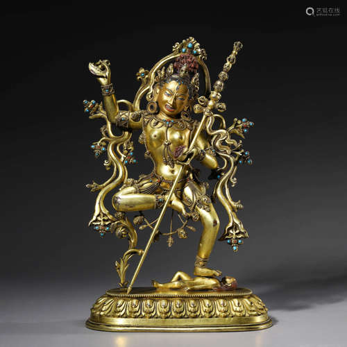 Gilt Bronze Figure of Vajrayogini