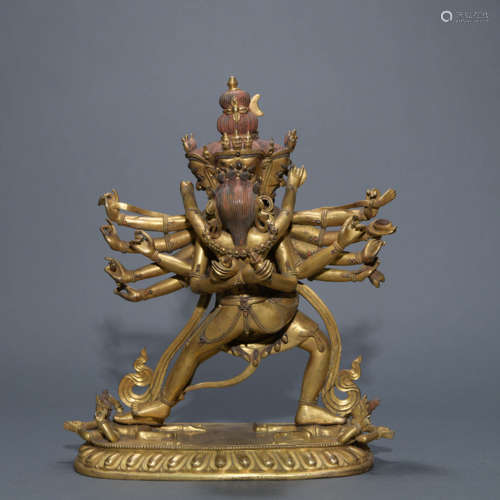 Gilt Bronze Figure of Mandkesvara