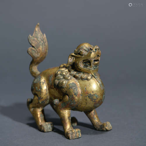 Gilt Bronze Mythical Beast