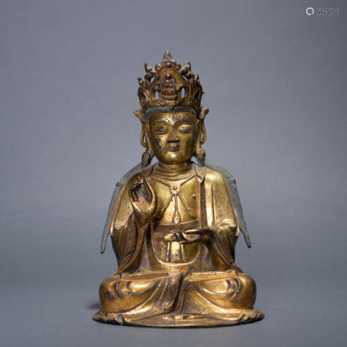 Gilt Bronze Figure of Mahasthamaprapta