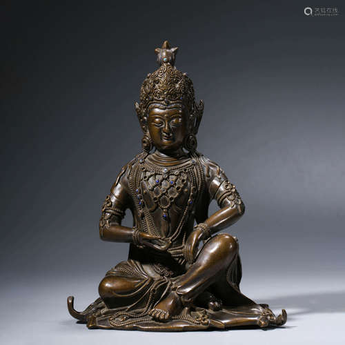 Bronze Figure of Seated Guanyin