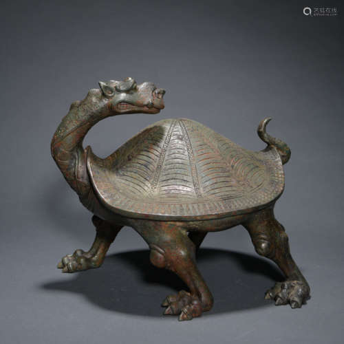 Bronze Turtle-Form Ink