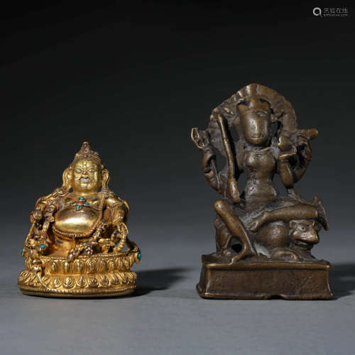 Two Bronze Figure of Jambhala