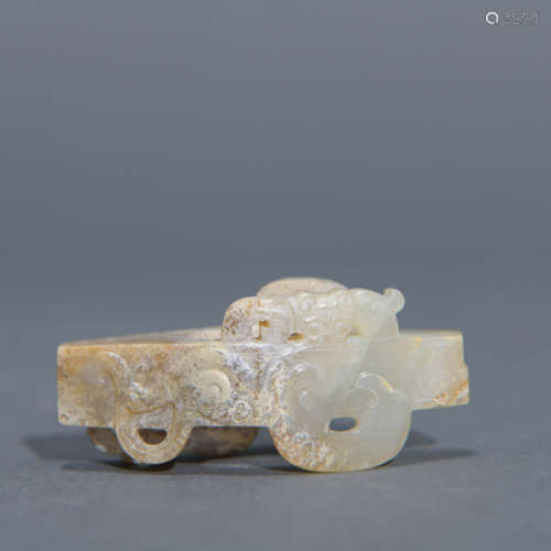 Carved Jade Sword Fitting