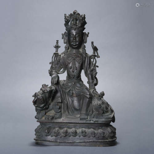 Bronze Figure of Manjushri