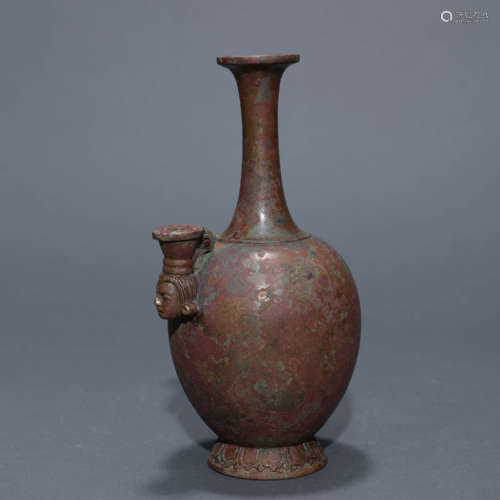 Bronze Globular Buddhist Vase