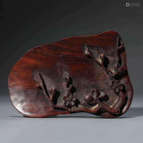 Carved Wood Prunus Brush Dip