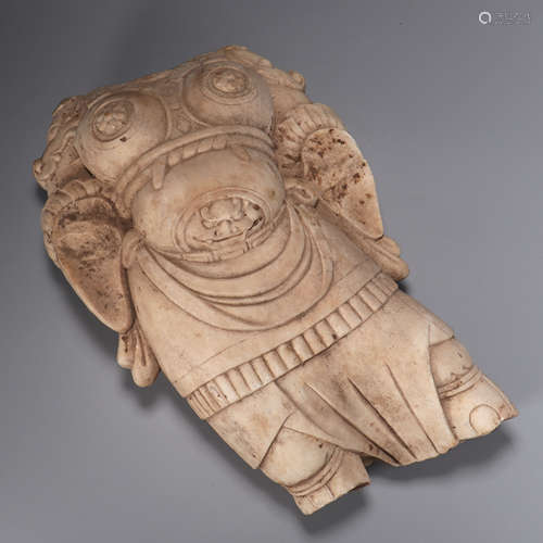 Carved Marble Stone Figure of Acala