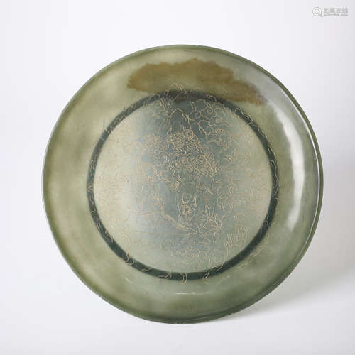 China Hotan Jasper carving plate