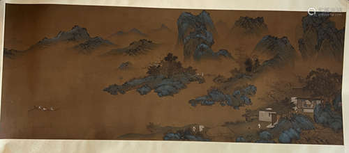 Chinese landscape figure painting