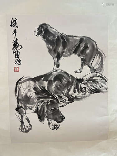 Chinese ink animals