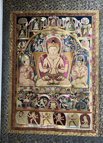 Chinese weaving and embroidery Buddha