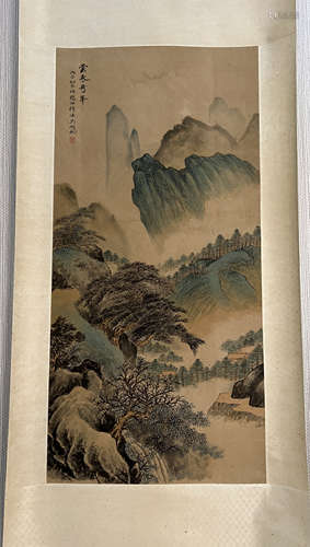 Chinese ink landscape painting