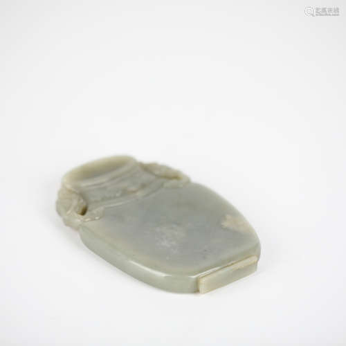 China Hotan jade carving inkstone