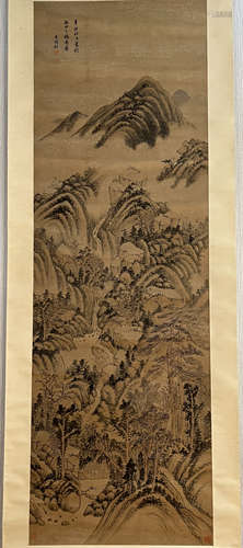 Chinese ink landscape painting