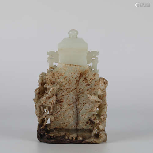 Ancient Chinese jade vase,Ming