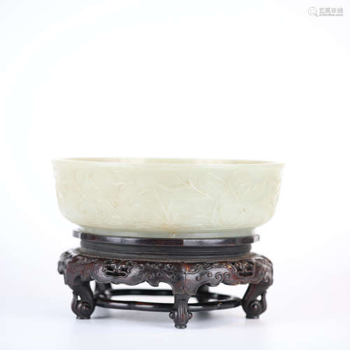 China Hotan jade large pen wash