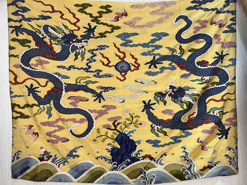 Dragon pattern Chinese hand embroidery