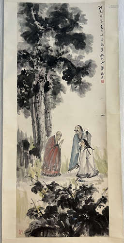 Chinese ink figure painting