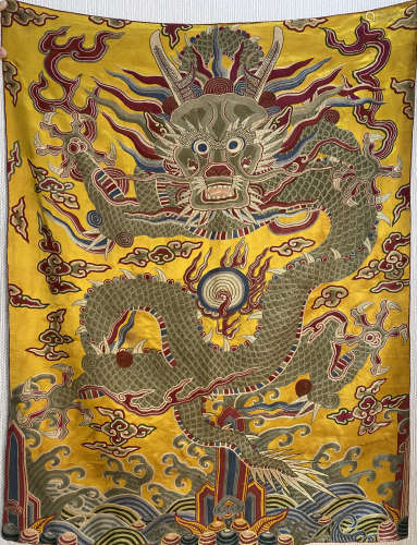 Chinese dragon embroidery