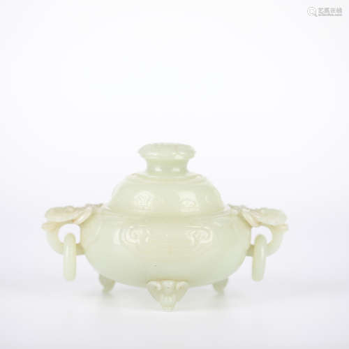 China Hotan jade censer