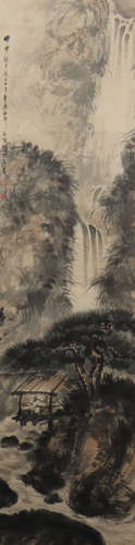 A Fu baoshi's landscape painting