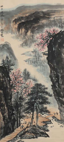 A Zhao wangyun's landscape painting