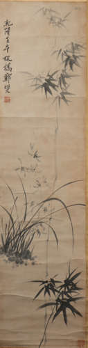 A Zheng banqiao's bamboo painting