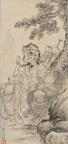 A Ding guanpeng's painting