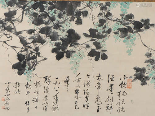 A Qi gong's flowers painting