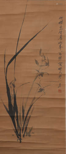 A Luo pin's flowers painting